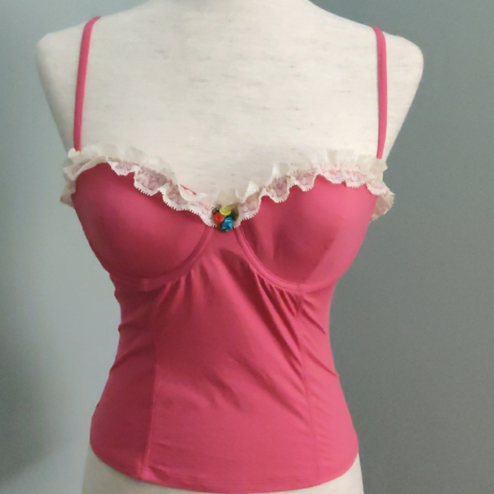 Calvin Klein Size L Pink Bra Top